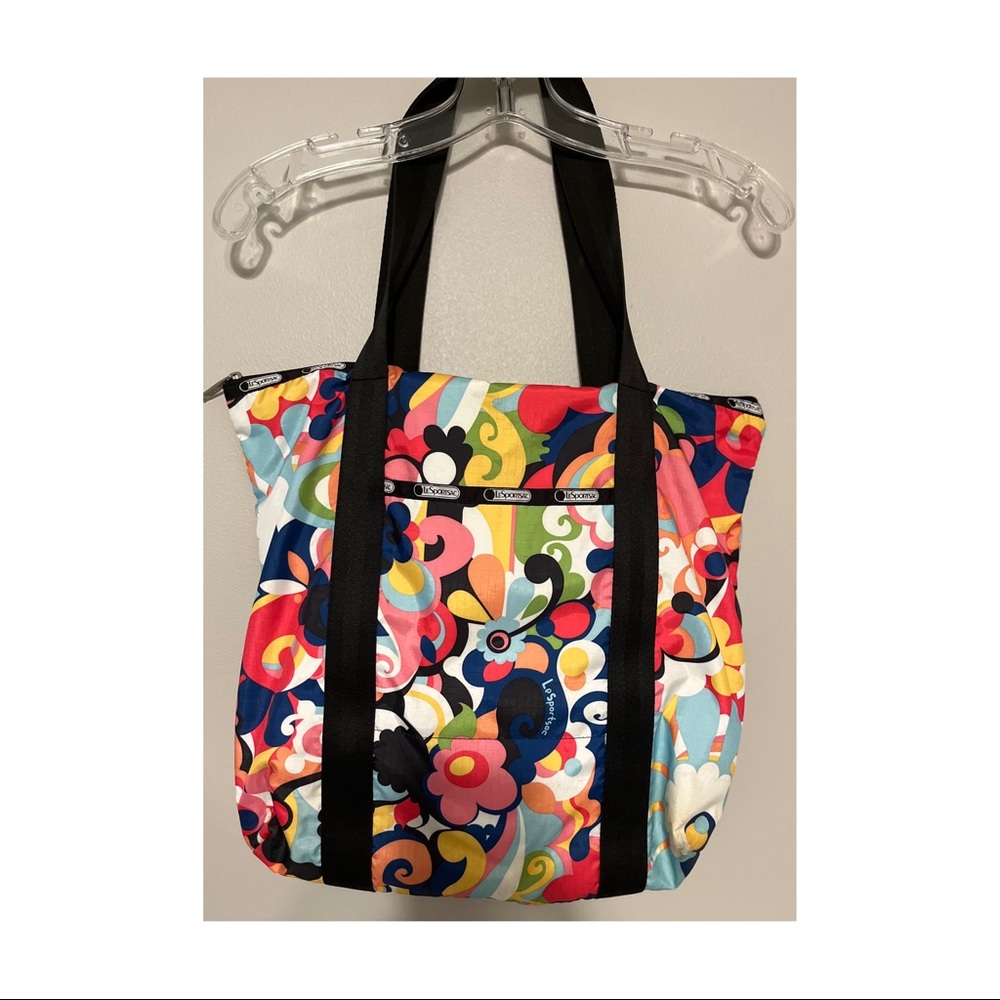 LE SPORT SAC | Floral Nylon Tote Bag